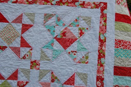 quilting - loop and leaf